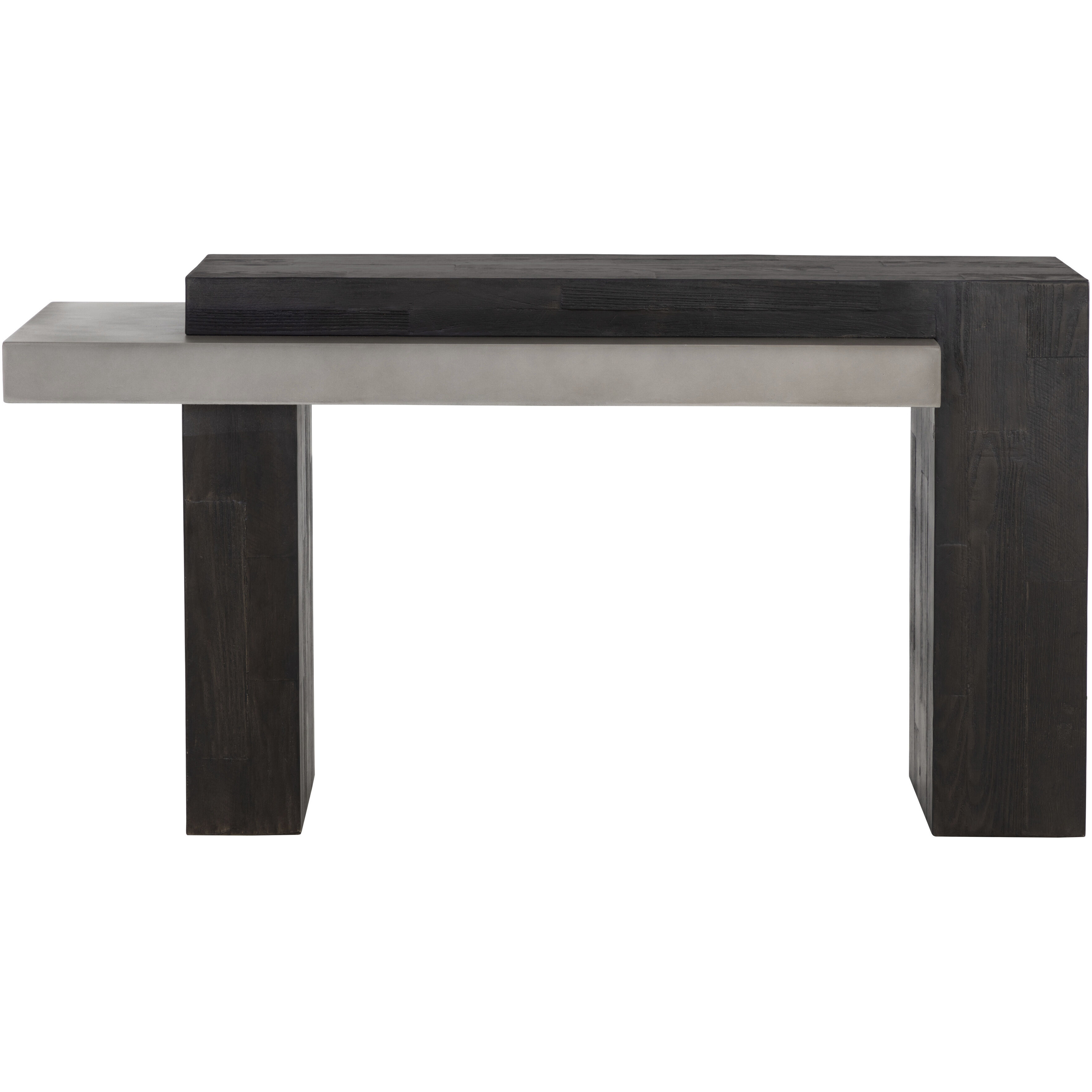 Herriot 56.25 X 29.5 inch Dark Brown / Grey Outdoor Console Table